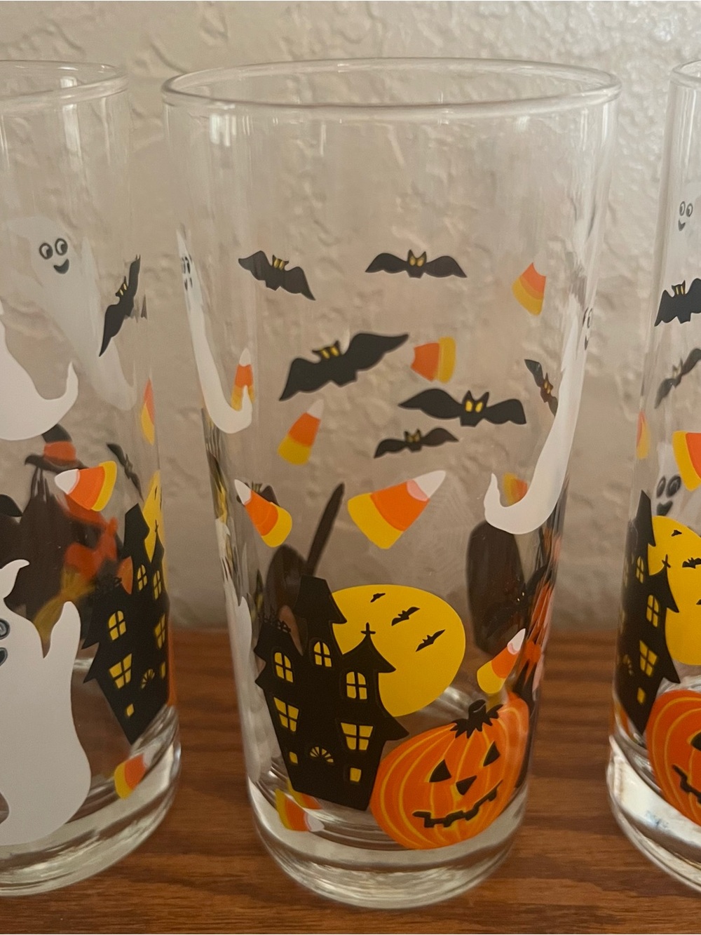 Set of 4 Rare Vintage Culver SpookyTown Halloween Glasses - Picture 7 of 10